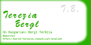 terezia bergl business card